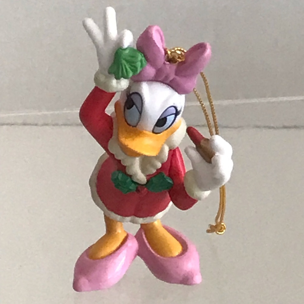 Disney Daisy Duck Mistletoe Lipstick Christmas Ornament